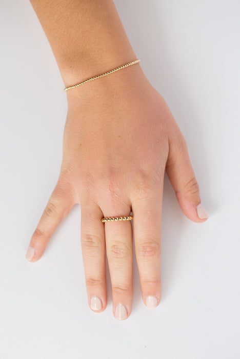 Classic 3mm Ring in 14k Yellow Gold Filled Beads