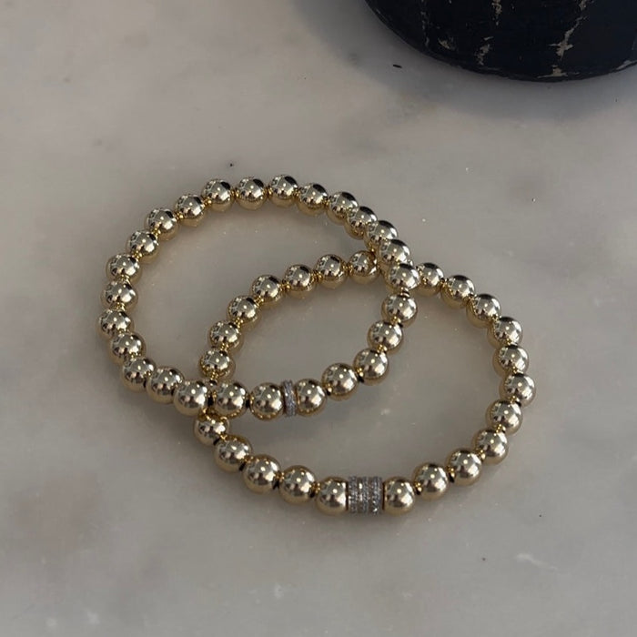 Stacked Diamond Rondelle Bracelet - New for Mother's Day