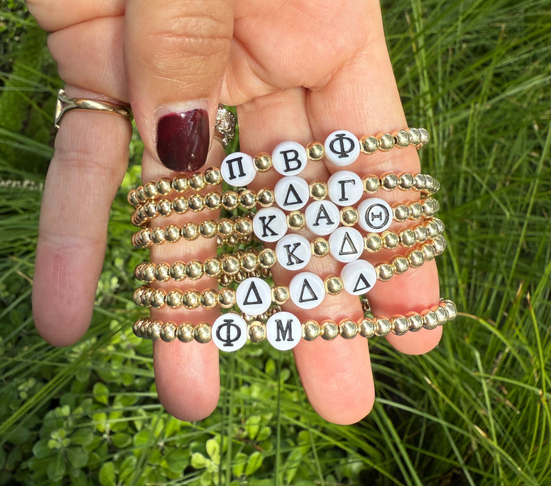 Sorority Letter Bracelet
