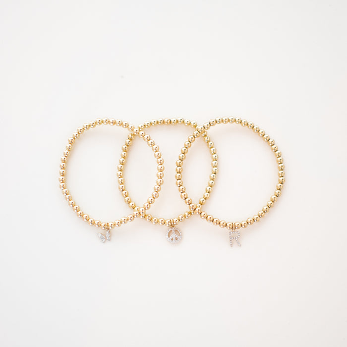 Diamond Butterfly Bracelet in Yellow Gold