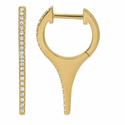 Diamond Drip Dagger Huggies