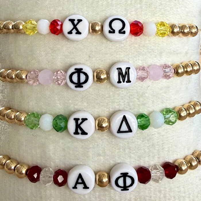 Sorority Letter Bracelet