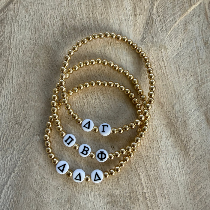 Sorority Letter Bracelet