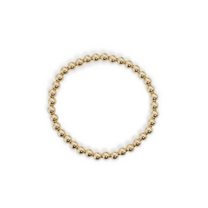 5mm 14k Yellow Gold Filled Bead Bracelet