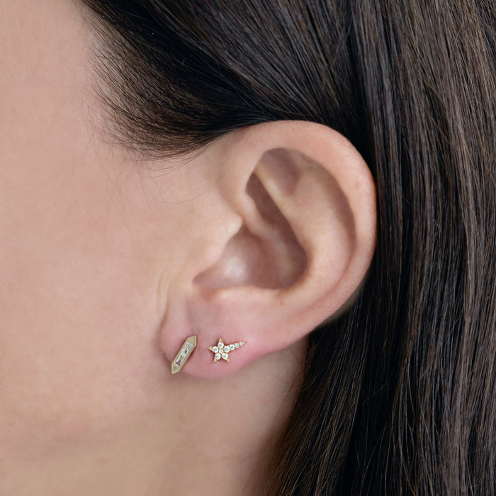 Pavé Diamond Shooting Stars Studs