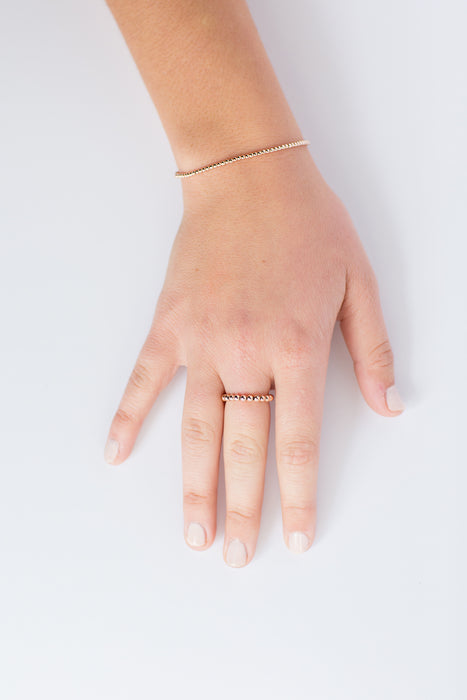 Classic 3mm Ring in 14k Rose Gold Filled Beads