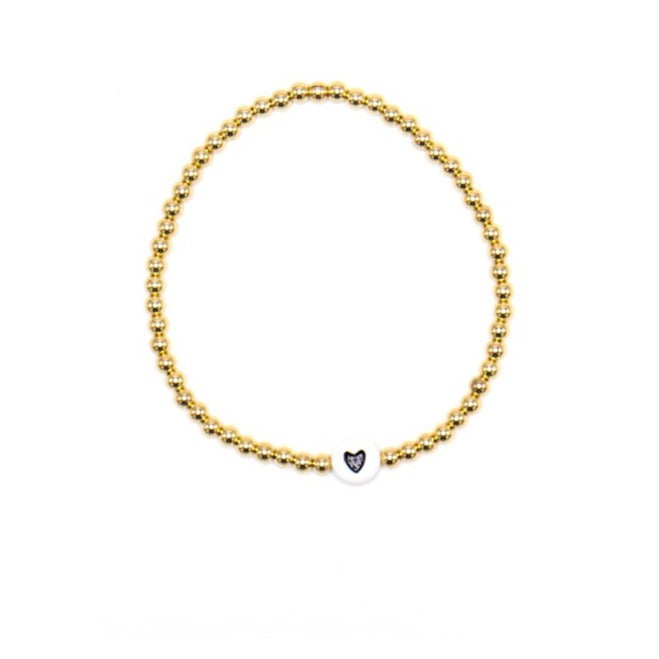 ADD Cross Bead Gold Cross Name Bracelet Personalized Beaded Name Bracelet  Custom Word Beaded Bracelet Em Gems - Etsy Denmark
